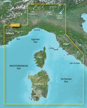 Garmin g3 Vision VEU451S – Elektronische Seekarte Ligurische See