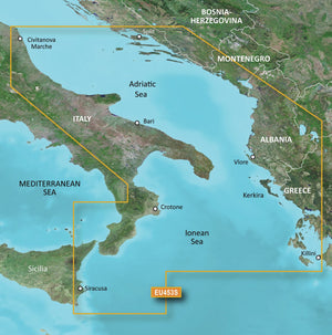 Garmin BlueChart g3 Vision VEU453S – Elektronische Seekarte Adria Südküste