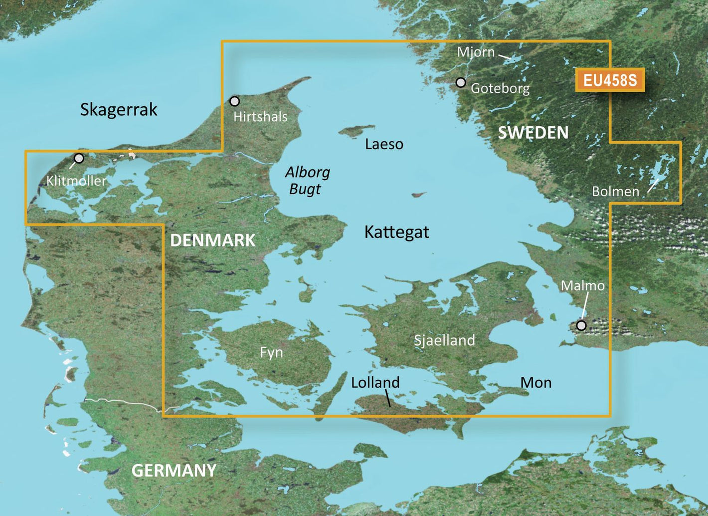 Garmin BlueChart g3 Vision VEU458S – Elektronische Seekarte Göteborg bis Fünen