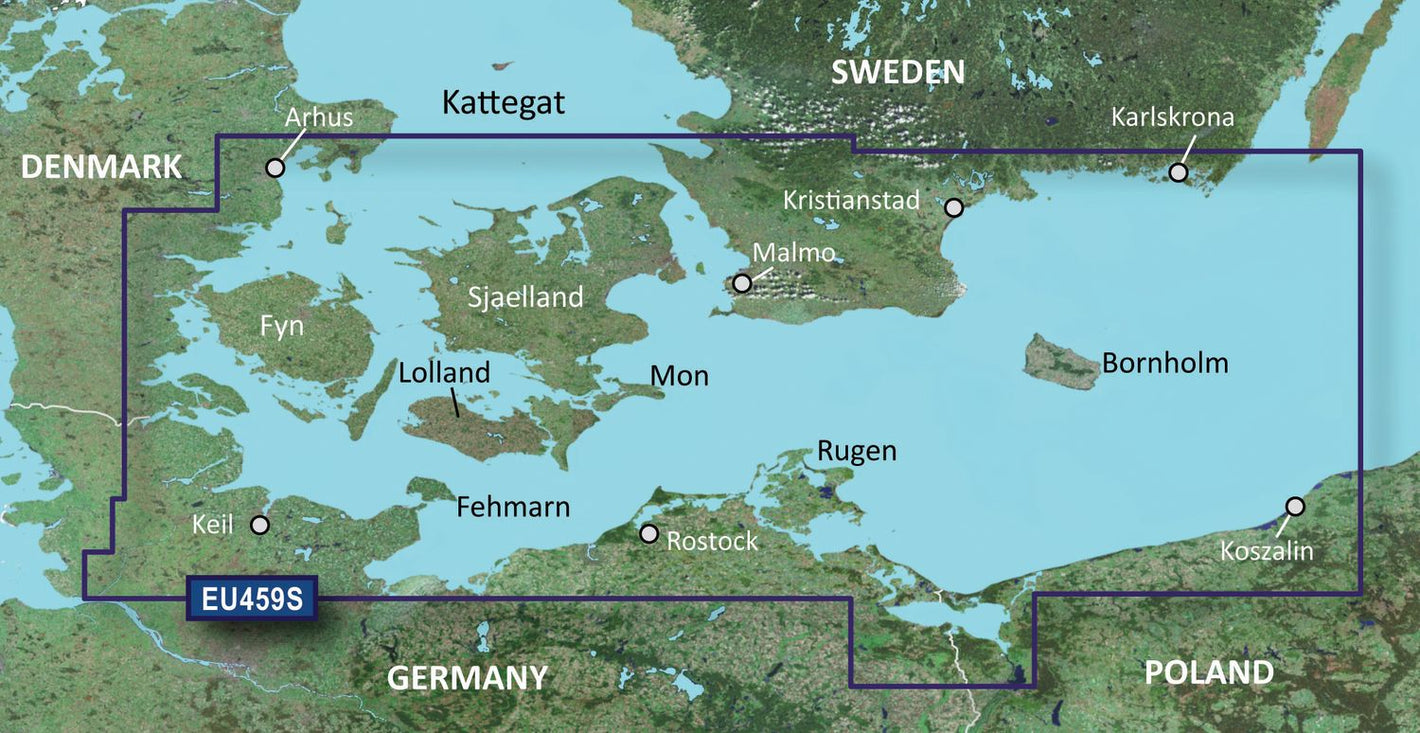 Garmin BlueChart g3 Vision VEU459S – Elektronische Seekarte Aarhus–Kiel–Koszalin