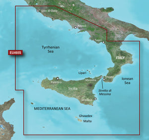 Garmin Seekartenmodul G3 Vision microSD/SD card: VEU460S - Sicily to Lido di Ostia