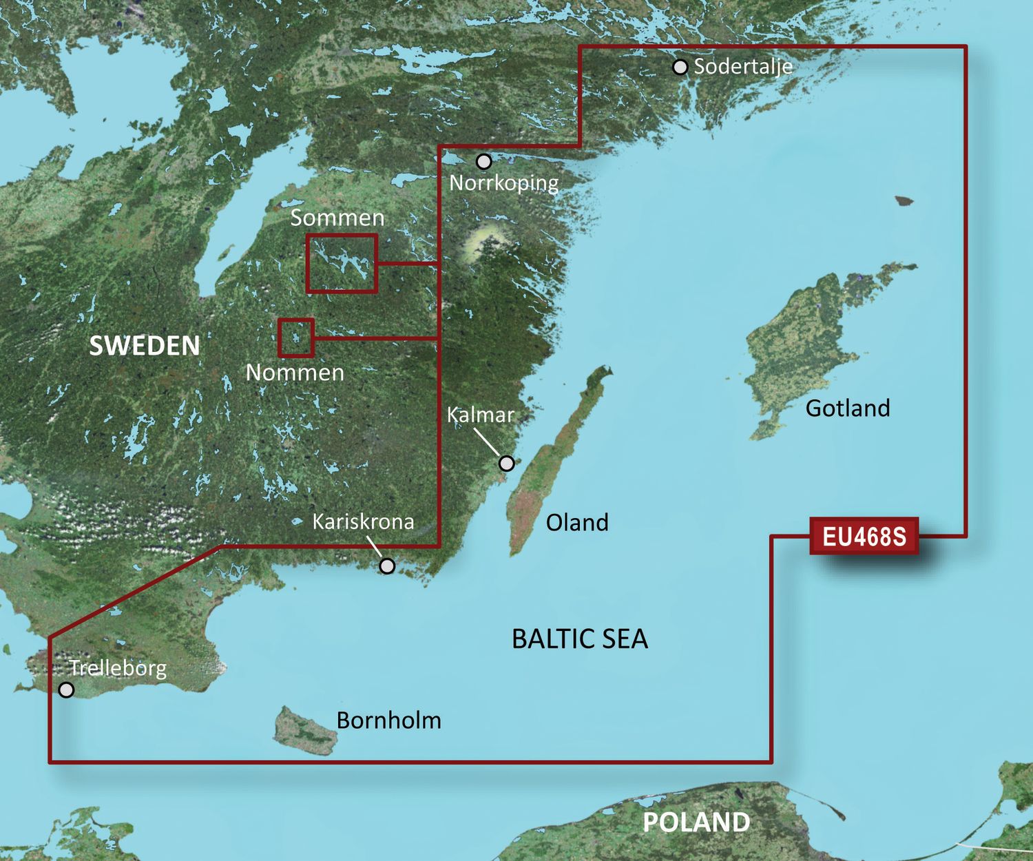 Garmin g3 Vision VEU468S – Elektronische Seekarte Södertälje bis Trelleborg