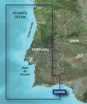 Garmin BlueChart g3 Vision VEU479S – Elektronische Seekarte Portugal