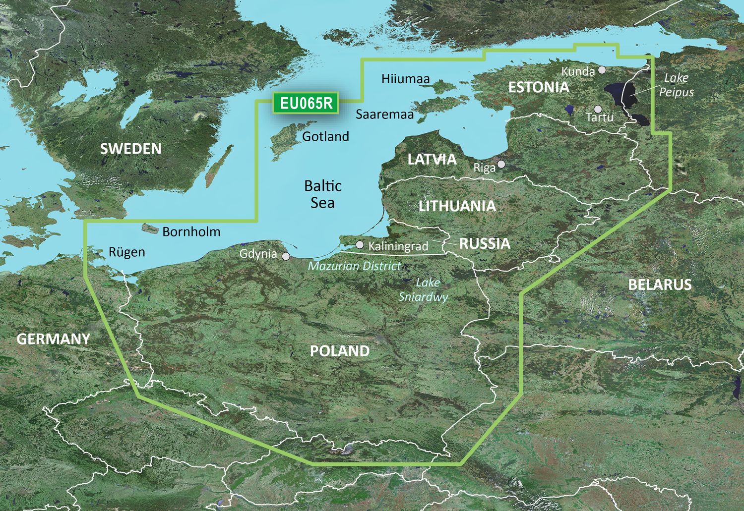 Garmin BlueChart G3 VEU065R – Elektronische Seekarte Ostsee Ostküste