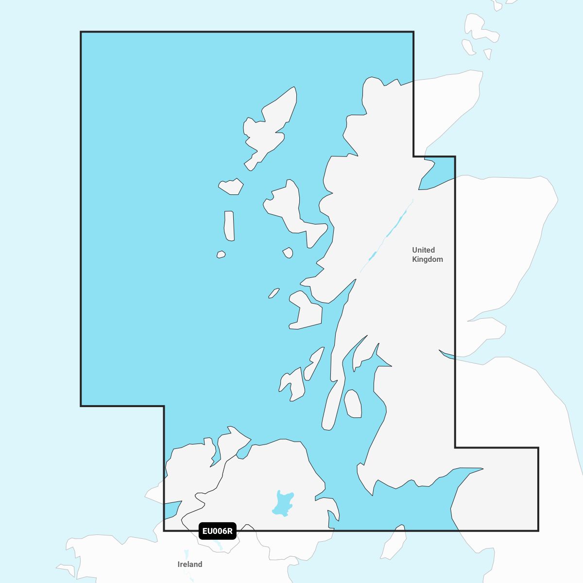 Garmin Navionics+ EU006R – Elektronische Seekarte Schottland Westküste & Irland Nordküste