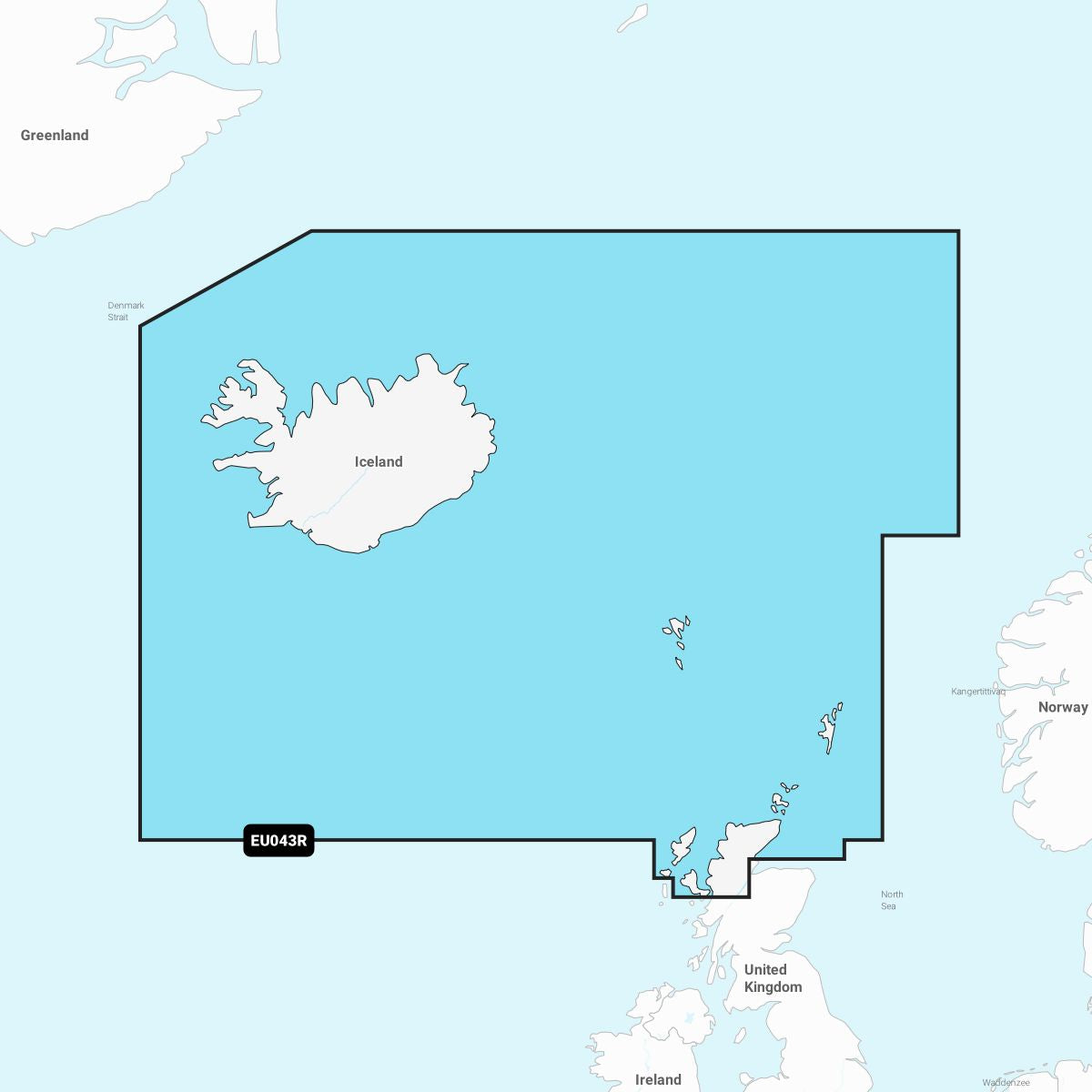 Garmin Navionics+ EU043R – Elektronische Seekarte Island & Orkney-Inseln