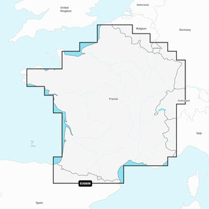 Garmin Navionics+ EU080R Frankreich Inlandsgewässer
