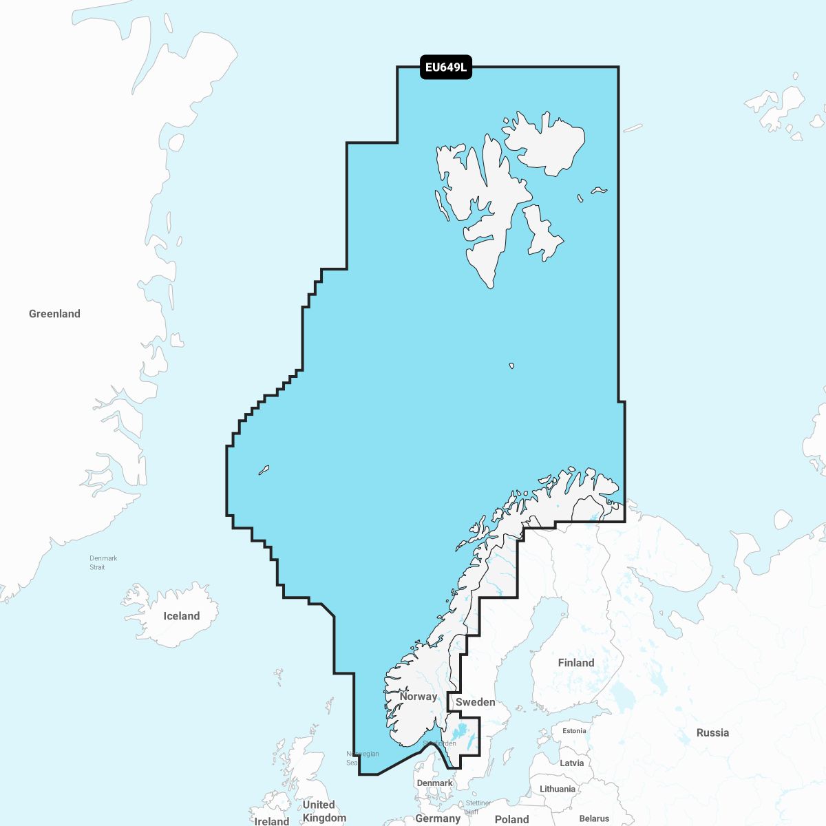 Garmin Navionics+ EU649L – Elektronische Seekarte Norwegen & Spitzbergen