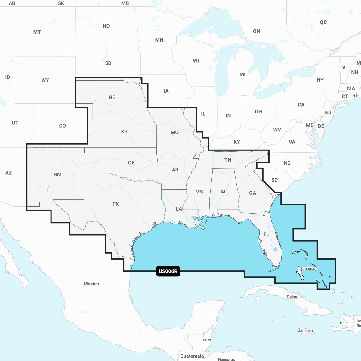 Garmin Navionics+ US006R – Elektronische Seekarte USA Südküste