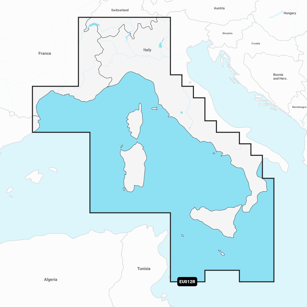 Navionics+ EU012R – Elektronische Seekarte Italien Westküste