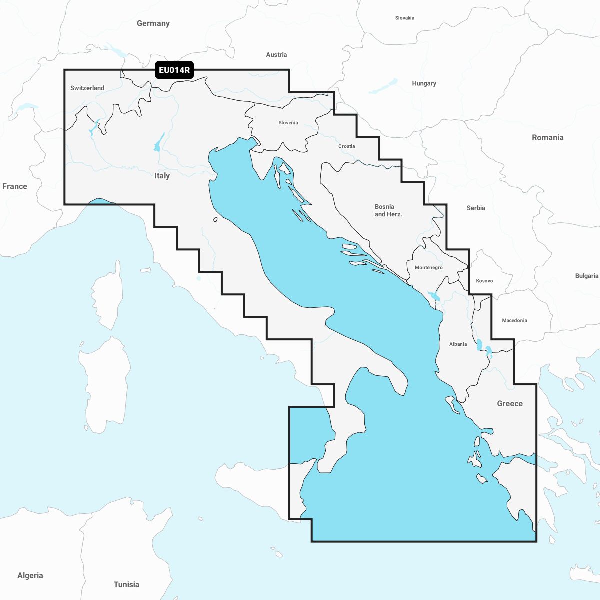Navionics+ EU014R – Elektronische Seekarte Adria
