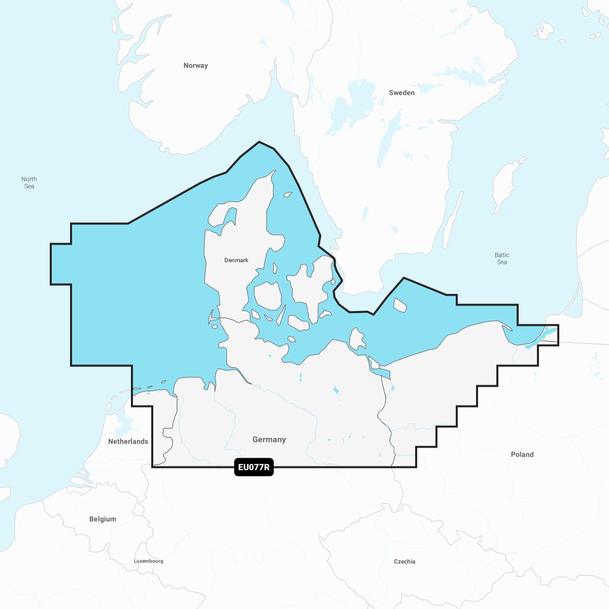 Navionics+ EU077R – Elektronische Seekarte Dänemark