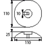 PLASTIMO RUDERANODE MAGNESIUM 110MM DURCHM (X2)