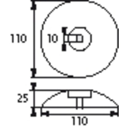 PLASTIMO RUDERANODE MAGNESIUM 110MM DURCHM (X2)