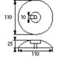 PLASTIMO RUDERANODE MAGNESIUM 110MM DURCHM (X2)