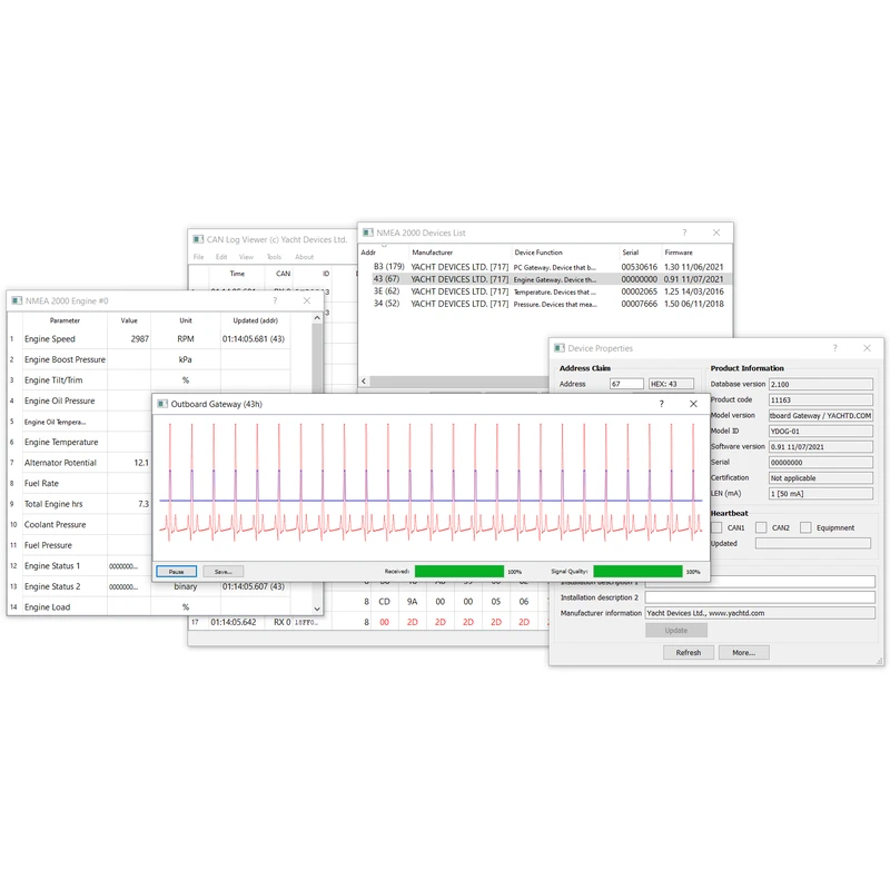 UAB NMEA 2000 Outboard Gateway