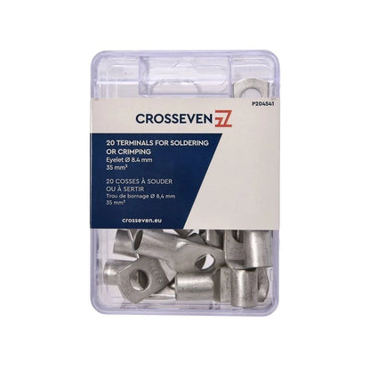 Crosseven Kupfer-Rohrkabelschuhe ø8