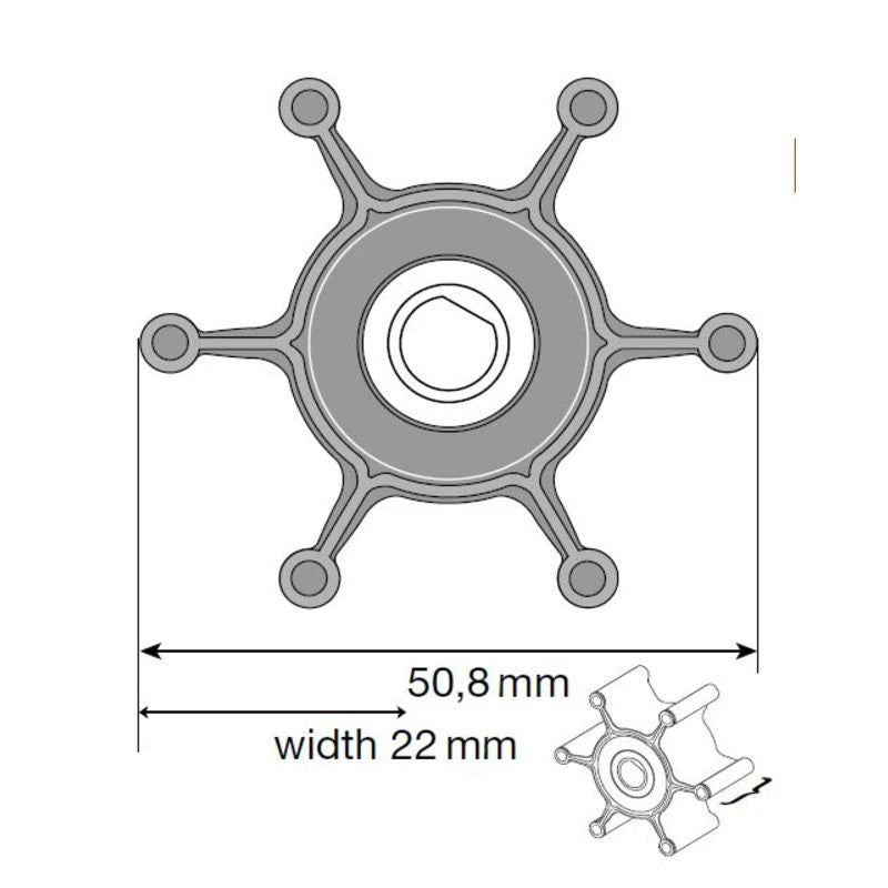 Johnson Impeller für F4 Pumpe