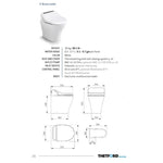 Tecma E-BreeX Toilette 12V Standard Weiß