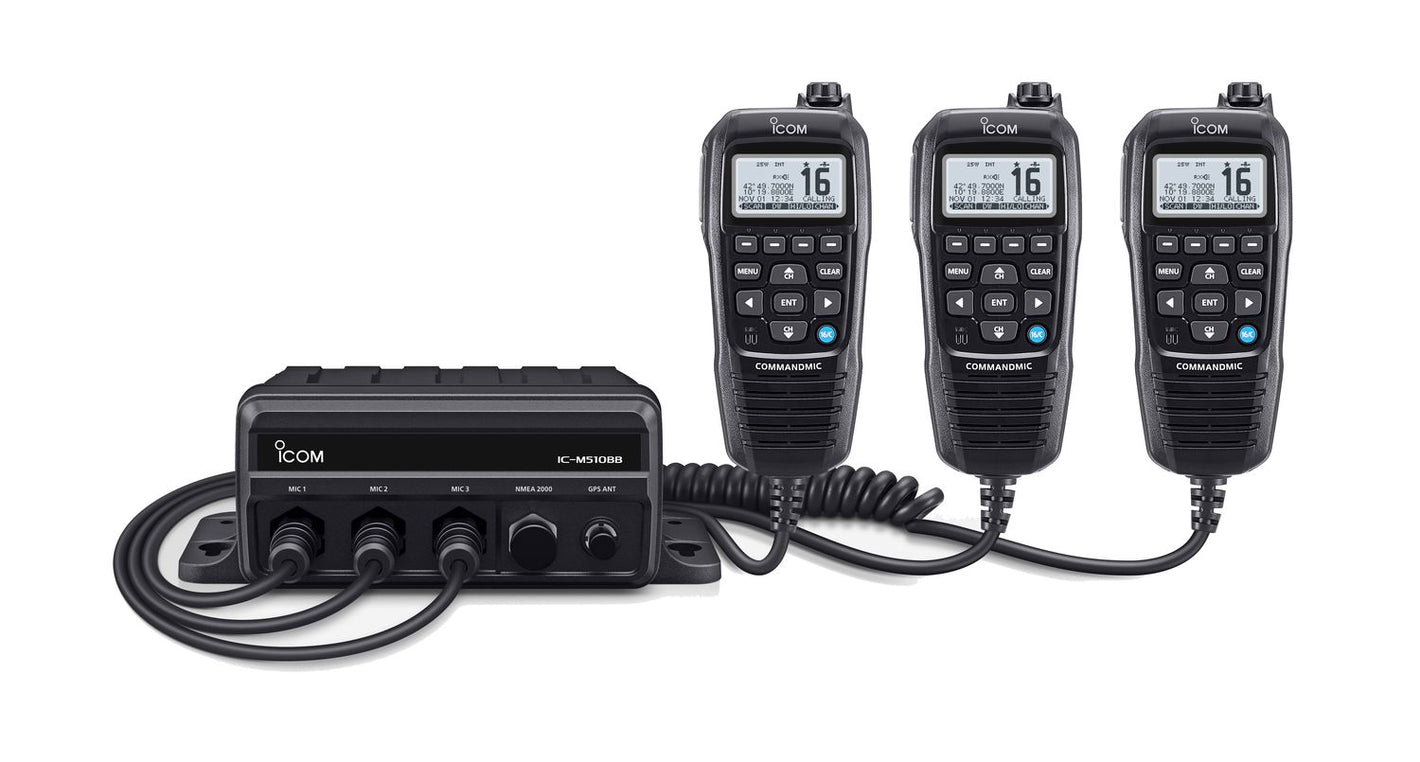 Icom M510BB Black-Box UKW-Seefunkgerät mit Bedienteil HM-195GB