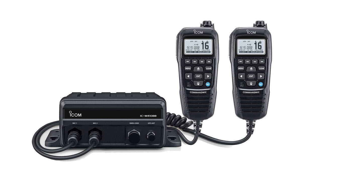ICOM Black Box UKW-Seefunkgerät M410BB mit Bedienteil HM-195GB