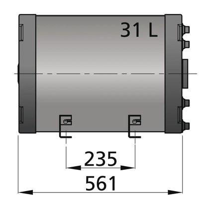 Vetus Warmwasserboiler 31 Ltr. doppelwandig