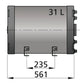 Vetus Warmwasserboiler 31 Ltr. doppelwandig