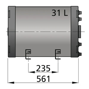 Vetus Warmwasserboiler 31 Ltr. doppelwandig
