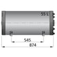 Vetus Warmwasserboiler 55 Ltr. doppelwandig