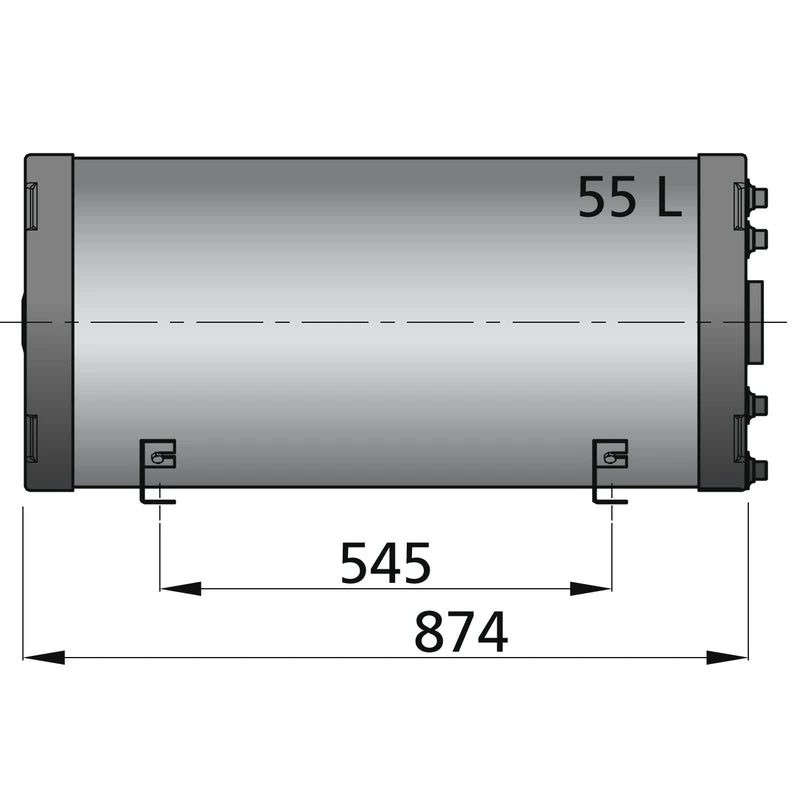 Vetus Warmwasserboiler 55 Ltr. doppelwandig