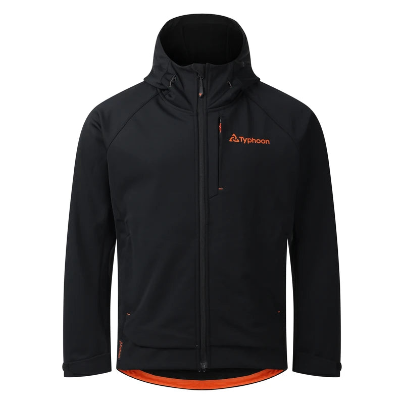 Typhoon Softshell Jacke 2.0 Gr.L - Schwarz/Orange