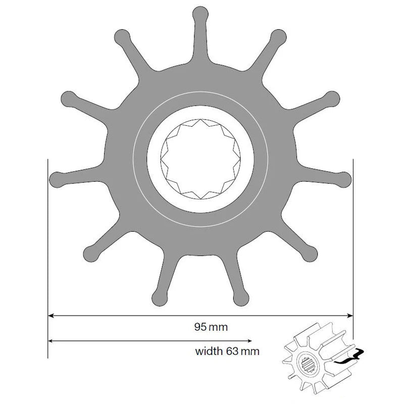 Johnson Impeller für F8 Pumpe