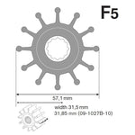 Johnson Impeller für F5 Pumpe