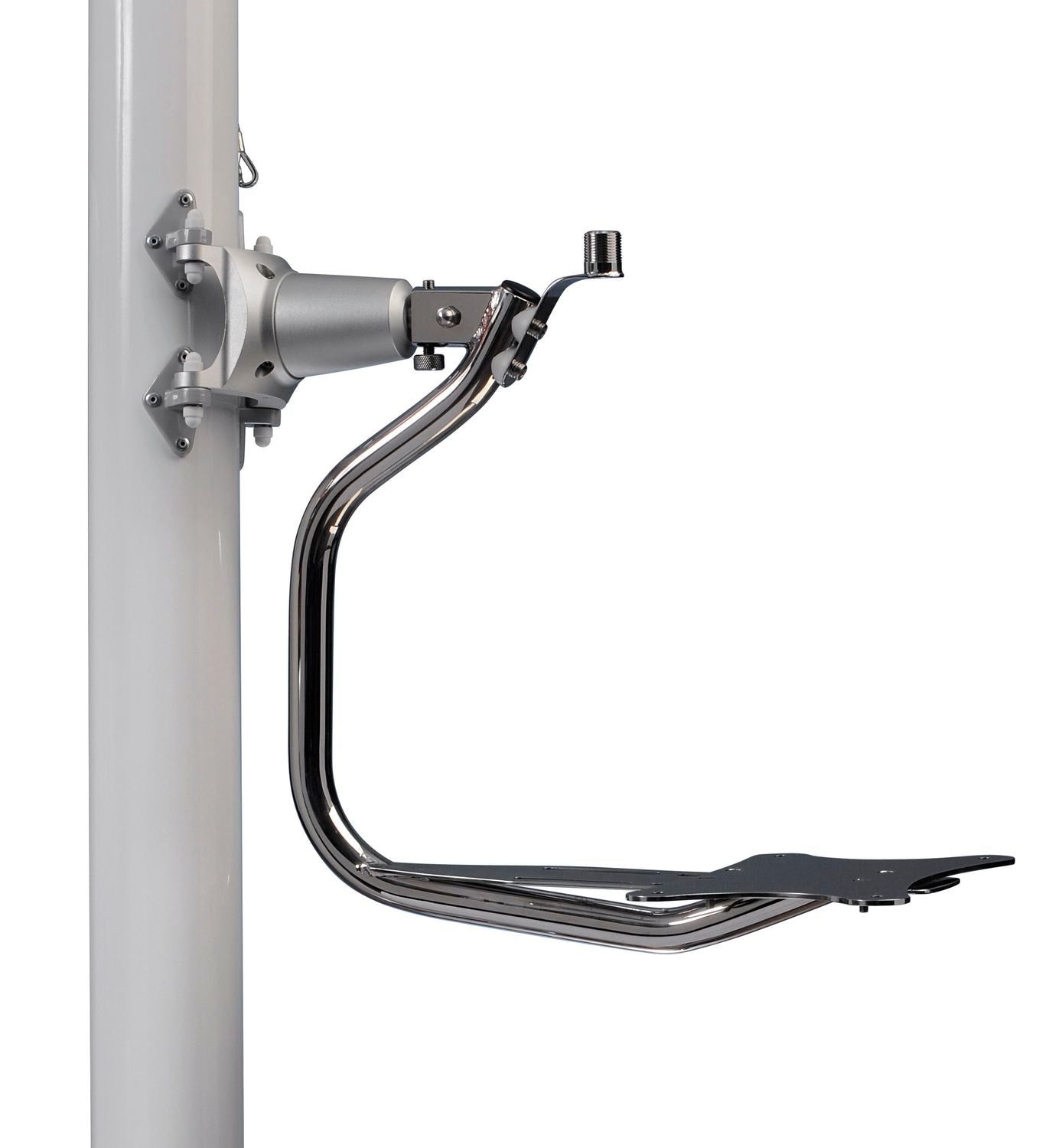 Scanstrut Radarhalterung LMM-1 für Mastmontage mit kardanischer Halterung weiss