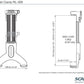 Scanstrut ROKK MINI Top Mount RL-508 for tablets with a height of 125mm to 220mm