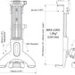 Scanstrut ROKK MINI Tablethalterung RLS-508-401 mit Fuß und Basis zum Anschrauben ( RLS-401+RLS-AM+RL-508)