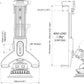 Scanstrut ROKK Mini Tablethalterung – mit Fuß und Saugnapf-Basis