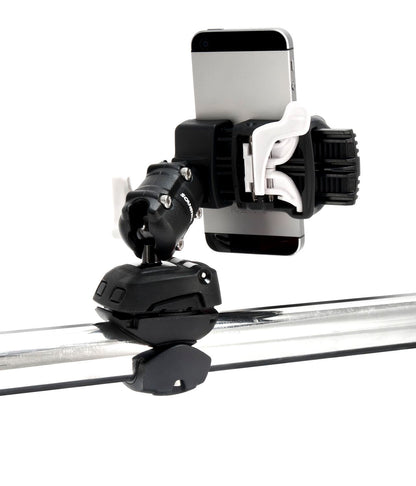 Scanstrut ROKK MINI Smartphonehalterung RLS-509-402 mit Fuss und und Basis für Rohrmontage (RLS-402+RLS-AM+RL-509)