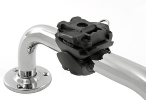 Scanstrut ROKK MINI Smartphonehalterung RLS-509-402 mit Fuss und und Basis für Rohrmontage (RLS-402+RLS-AM+RL-509)