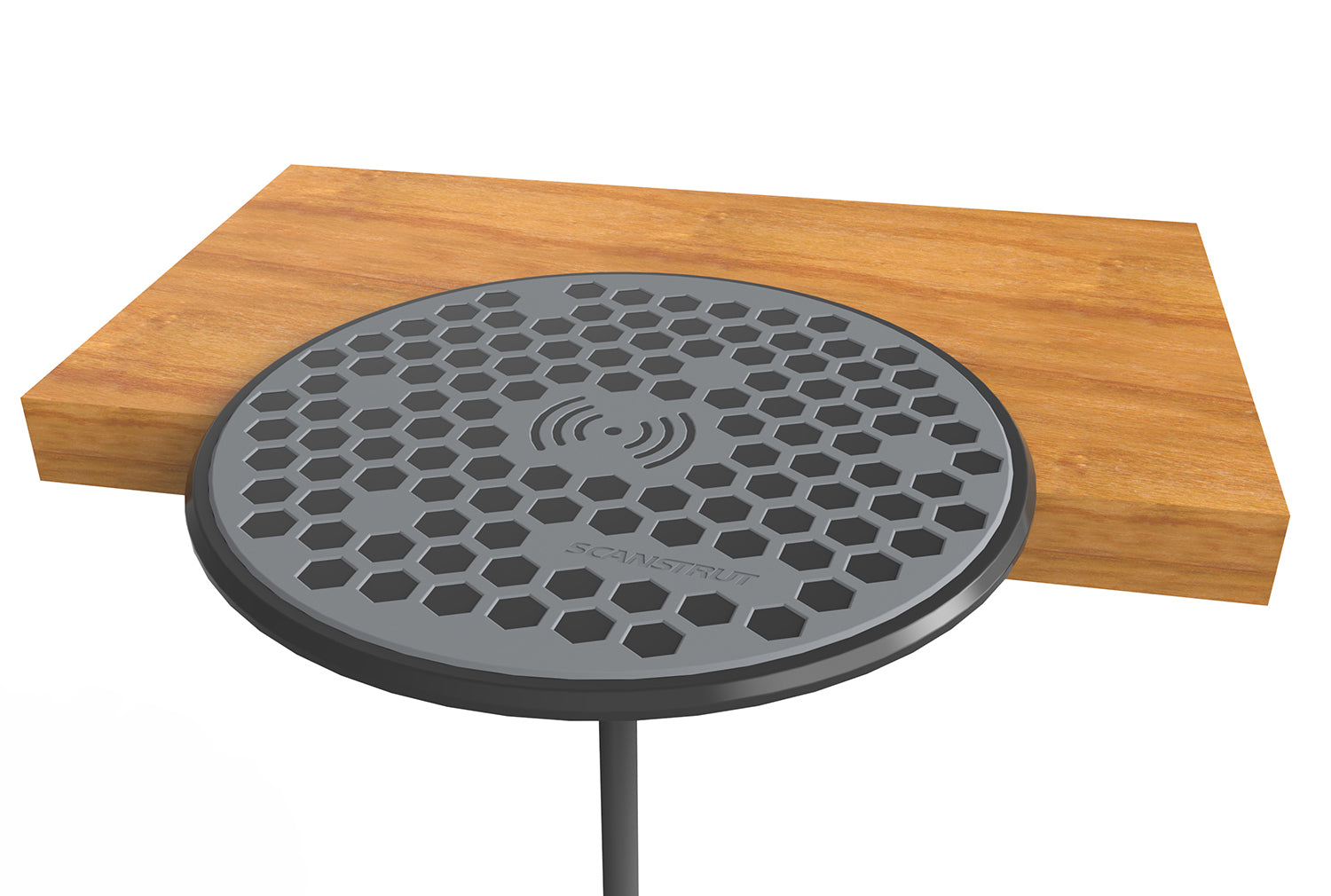 Scanstrut Ladegerät Surface SC-CW-02F Aufbauversion für kabelloses Laden von Smartphones 10-30V Eingang 2A Ausgang 10W wasserdicht nach IPX6 zum Einbau