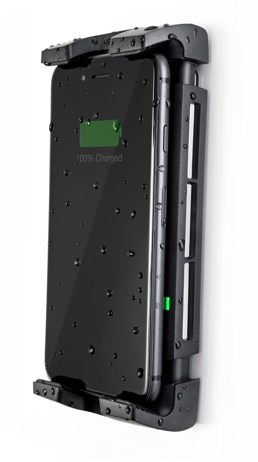 Scanstrut ROKK Ladegerät Aktiv SC-CW-04F mit Aufbauhalterung für kabelloses Laden von Smartphones 12/24V 10W Ausgang max 2A wasserdicht nach IPX6