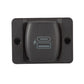 Scanstrut ROKK Flip Pro Plus SC-USB-F4 USB socket with mounting plate, input 12/24V, output 1x USB-A, 1x USB-C, at 12V 36W, at 24V 60W (USB-C), waterproof to IPX4 with closed cover
