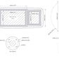 Scanstrut SPD-4XI-W Deckshalterung – für 2 Instrumente und Plotter bis 7