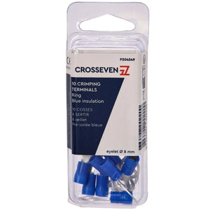 Crosseven Isolierte Ringkabelschuhe Blau ø10 mm