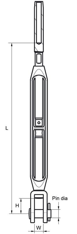 Seldén Walz fork turnbuckle