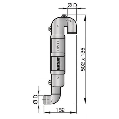Vetus Schwanenhals LT45