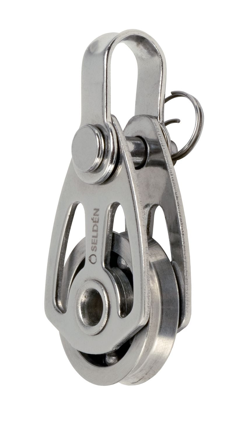 Seldén Einscheibiger Kugellager-Block BBB25 High Load rostfreier Stahl mit Schäkel