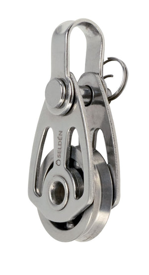 Seldén Einscheibiger Kugellager-Block BBB25 High Load rostfreier Stahl mit Schäkel