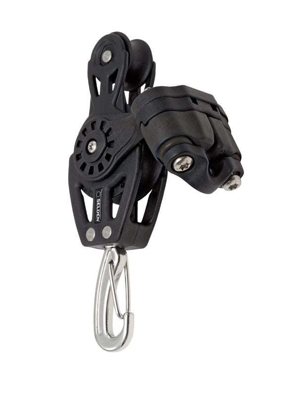Seldén Kugellager-Violinblock BBB40 – leichtläufiger Block mit Haken und Klemme