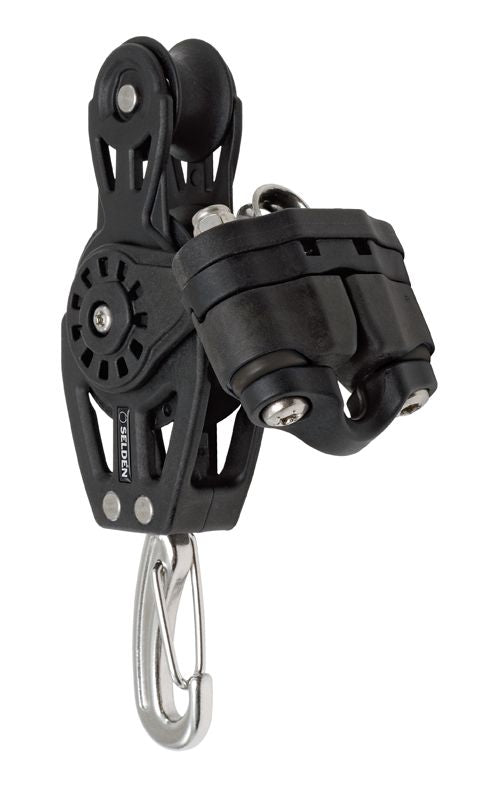 Seldén Kugellager-Violinblock BBB40 mit Haken Klemme und Kopfbügel